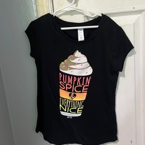 Black fall kids shirt